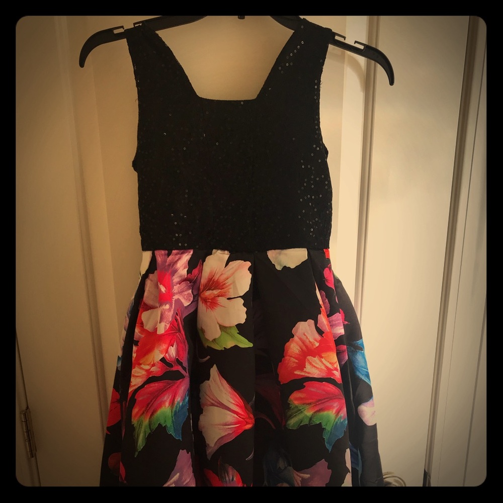Girls’ Hi-low floral dress